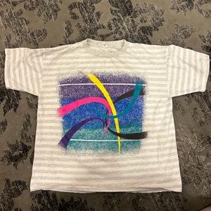 Vintage single stitched gray 90’s surfer shirt L/XL